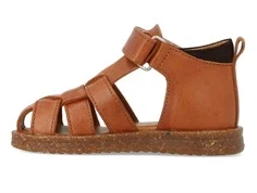Angulus sandal cognac/mørkebrun fisherman korksål børn
